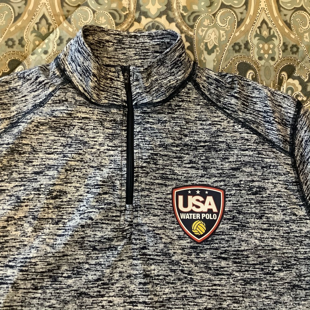 New USA Waterpolo Half Zip Pullover Men Sz M RARE - Picture 3 of 5